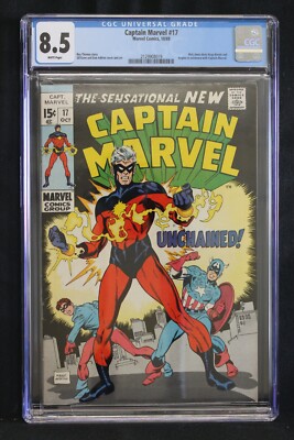 CAPTAIN MARVEL #17 - MARVEL COMICS 1969 - SLABBED CGC 8.5