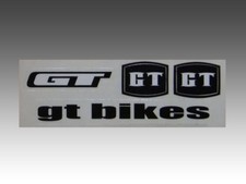 RARE ORIGINAL OLD SCHOOL GT BICYCLE DECALS, 2 X 6"