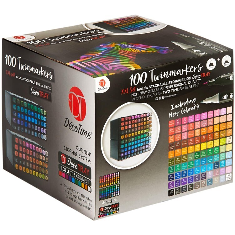 Décotime Twinmarkers Decotime Crafts Aqua Markers DecoTime 12 Dual