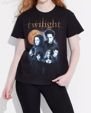 NWT Official Twilight Saga Shirt Size Large L Black Short Sleeve T-Shirt Cotton