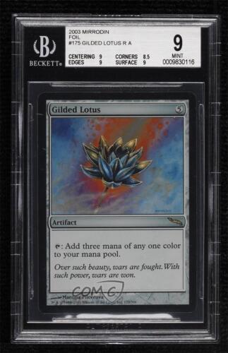 2003 Magic: The Gathering - Mirrodin Foil Gilded Lotus #175 BGS 9 MINT 04fk - Picture 1 of 3