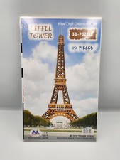 EIFFEL TOWER WOOD CRAFT CONSTRUCTION KIT 3D-PUZZLE 151 PIECES NEW 