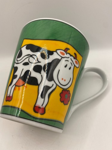 Maxwell & Williams Comical Cow Coffee Mug Porcelain Bright Colourful Fun - Picture 5 of 7