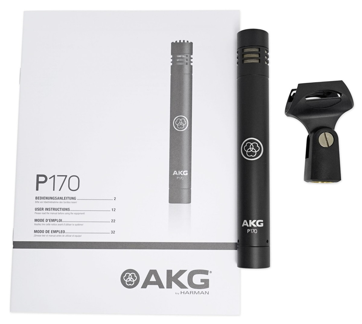 AKG P170 Studio Condenser Pencil Microphone Recording Overhead