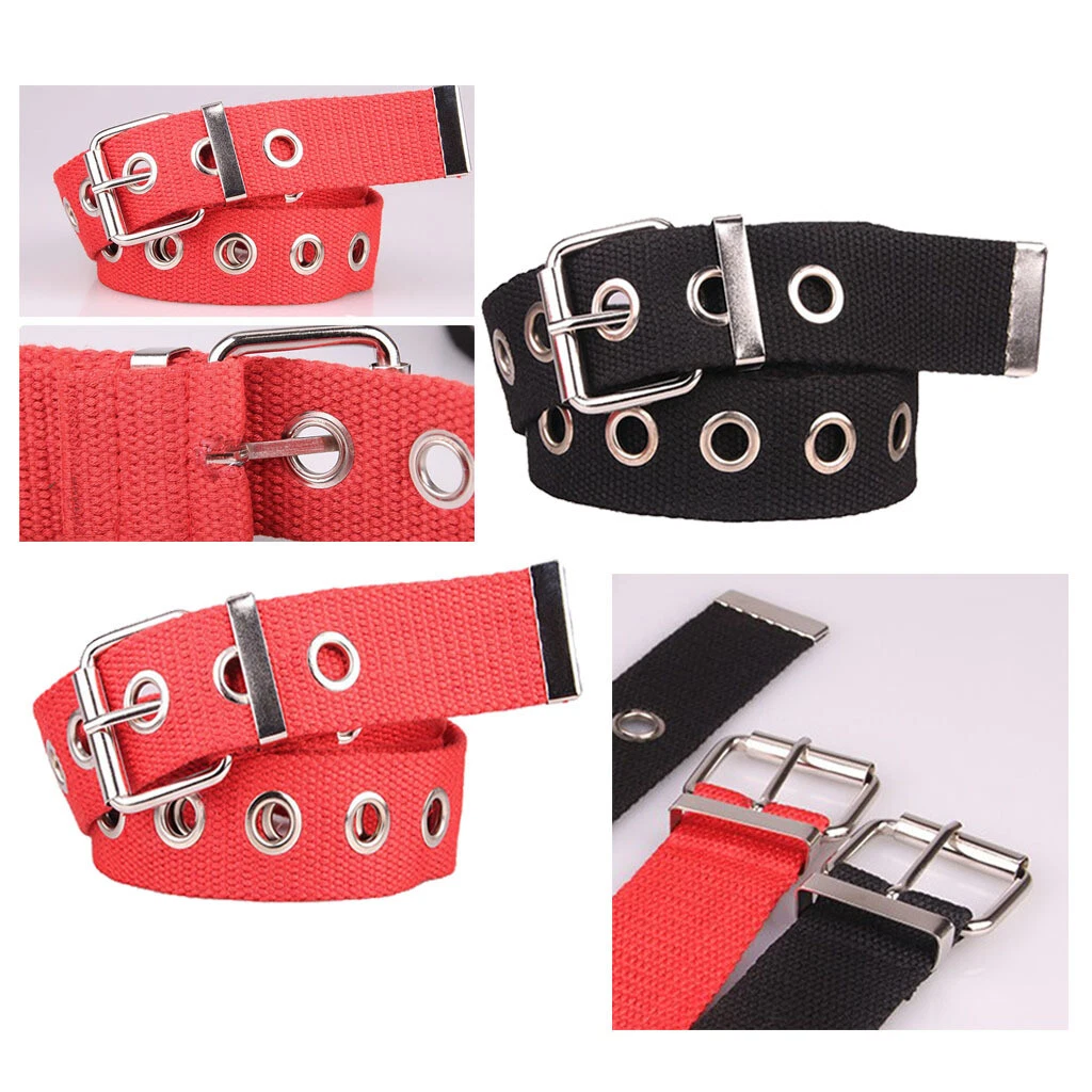 Metal eyelet best sale belt