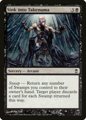 MTG Sink into Takenuma Saviors of Kamigawa 89/165 Regular Common X4