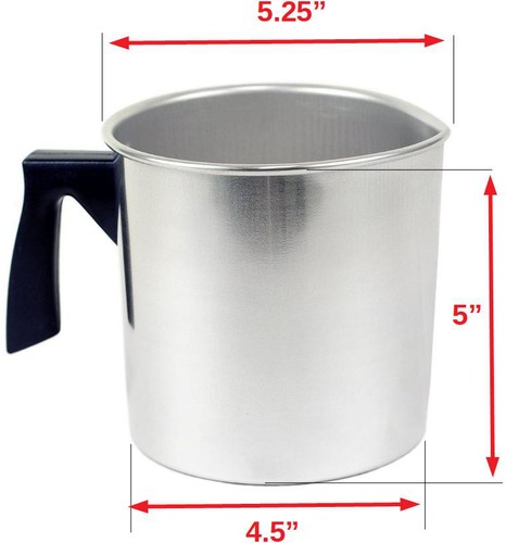 Candle Wax Pouring Pitcher Pot: Wax Melting Pot with Drip-Free Spout & Burn-Safe - Picture 3 of 3