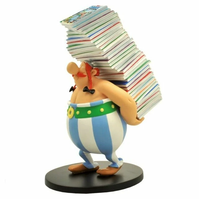 Plastoy Obélix Pile d'Albums Figurine