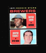 1971 Topps #204 Brewers Rookie Stars BERNIE SMITH / GEORGE KOPACZ NMMT