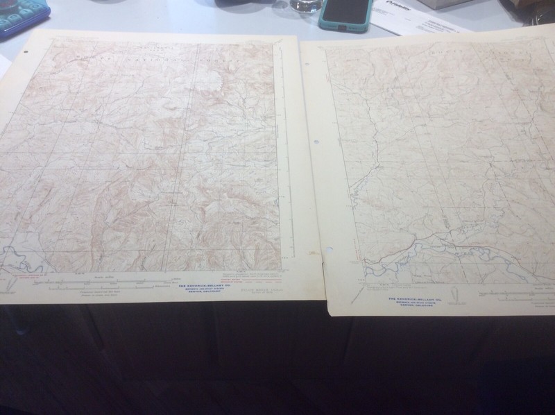 2 Routt National Forest USGS Colorado topo maps - Pilot Knob and Elkhead Creek