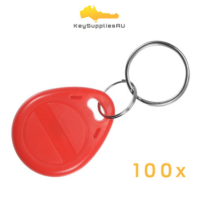 125KHz RFID Key Fob Tags - Read/Write Key Tag - T5577 T5567 T5557 - Red ...