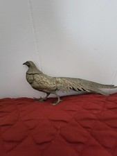 Brass Pheasant Bird Figurine  vtg