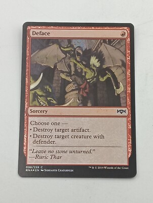 Magic the Gathering Einzelkarte Deface bespielt
