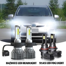 For Honda Civic 1992-2003 H4 9145 Led Headlight Bulb High Low Beam Fog Light Kit