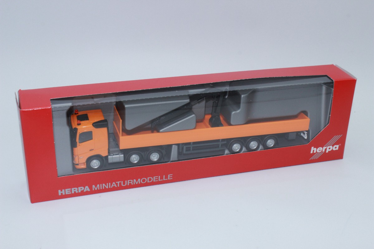 Herpa 1/87 Volvo FH FD - Camion Orange - Miniature HO (316088)