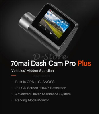 70mai A500S Pro Plus+ Smart Dash Cam W/GPS/Rear Camera/ Set