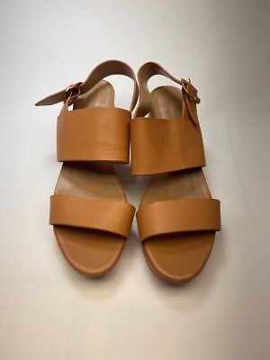 Aerosoles Womens Camera Nude Leather Platform Sandal Sz 12 | eBay