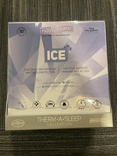 King Size Protect-a-bed Mattress Protector, Ice, Therm-a-sleep Collection