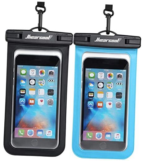 Universal Waterproof Case, Waterproof Phone Pouch Compatible for Black & Blue