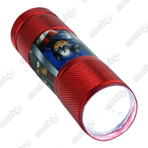 Kids Licensed Disney Cartoons Aluminium 9 LED Torch Light Boys Xmas Gift 8.7cm - Picture 159 of 302