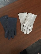 Two Pair Of Aris Kid Leather Gloves Sz. 6.5 see full description 