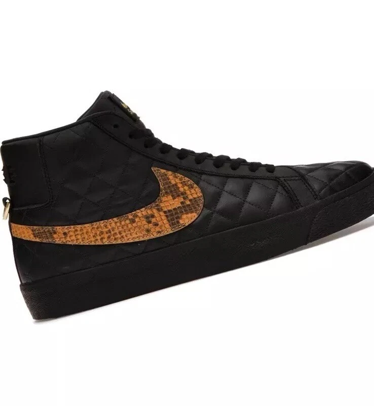 NIKE SUPREME BLAZER MID QS NOIR & peau de serpent DV5078 001 édition limitée 12