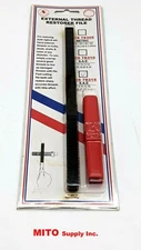 NEW AES Industries External Thread Restorer File 78315- SAE- w/handle - F. Ship
