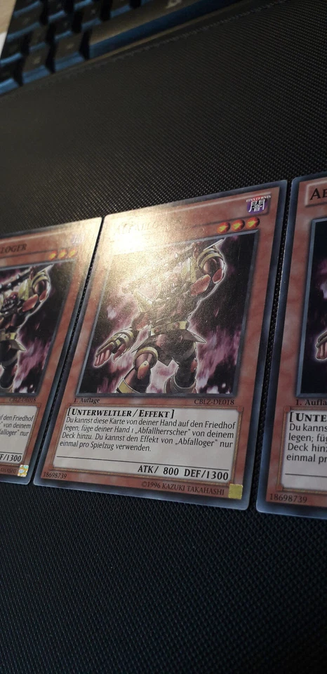 Yu-Gi-Oh! 3x Abfalloger, CBLZ-DE018, Common, 1. Auflage, Deutsch, Excellent - Bild 3 von 4