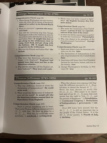 ABeka 3rd grade History Our American Heritage Answer Keys - 第 5/19 張圖片