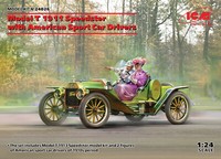 Modell T 1913 Speedster With Amerikanische Sport Auto Drivers 1:24 Plastic Kit