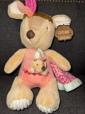 Levtex Baby" Kangaroo with Lovey baby rattle kangaroo Pocket 2018 Plush NWT 15