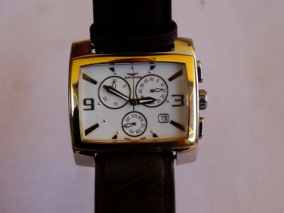 RELOJ DE HOMBRE SANDOZ CHRONO SWISS MADE ACERO Y ORO CON CAJA E
