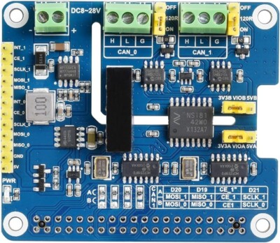 2-CH CAN FD HAT für Raspberry Pi CAN Bus Erweiterung