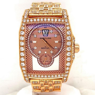 Breitling Flying B 18k Rose Gold Factory Diamonds 41mm Ref. R28362 
