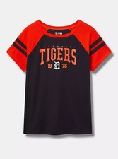 Torrid Detroit Tigers Shirt Baseball Blue Navy New NWT 1X