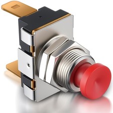 Horn Button, Boat Horn Switch, SPST Momentary Contact Switch, 12V/24V Dual Vo...