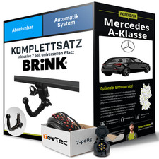 Für MERCEDES A-Klasse Typ W177 Anhängerkupplung abnehmbar +eSatz 7pol uni. 18- Für MERCEDES A-Klasse Typ W177 Anhängerkupplung abnehmbar +eSatz 7pol uni. 18-
