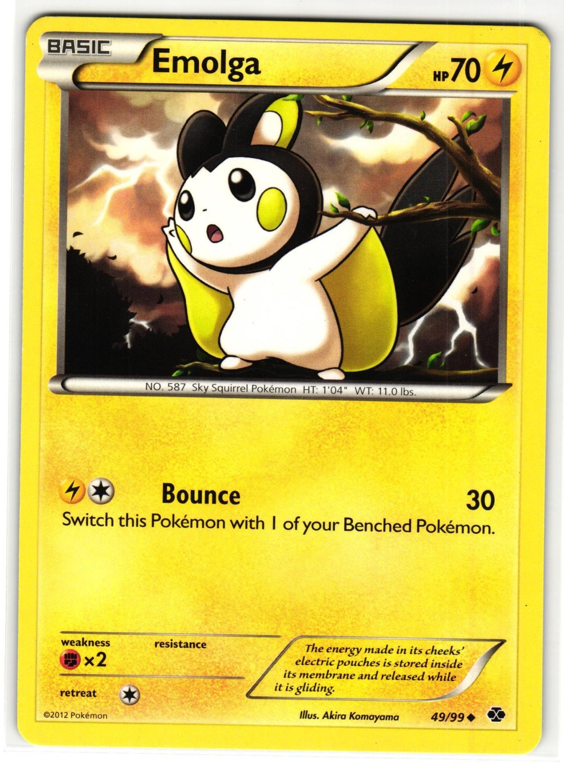 EMOLGA 49/99 NEXT DESTINIES ENGLISH POKEMON TCG