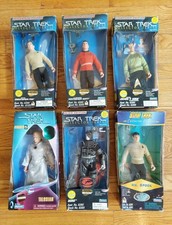 Lot Of 6 Star Trek Collector's Series Playmates 9" Action Figures - New in Box