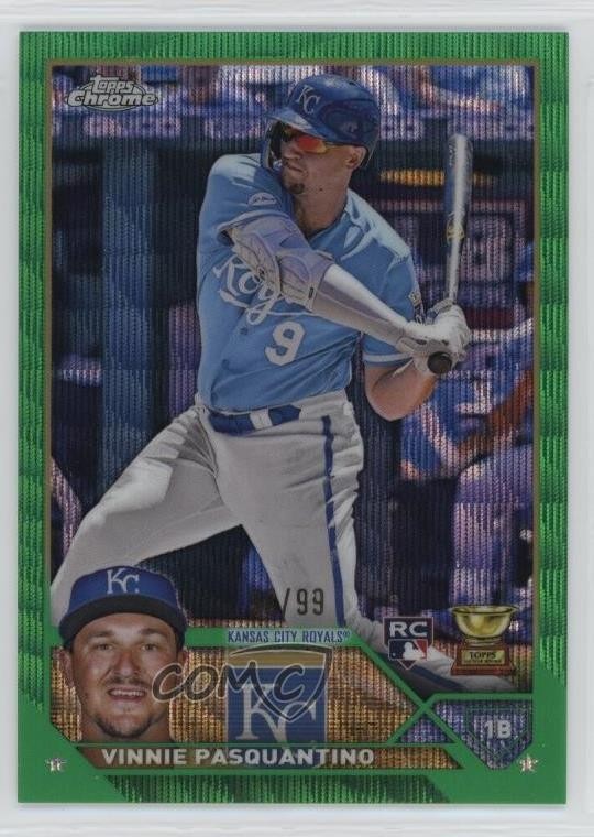 2023 Topps Chrome Green Wave Refractor /99 Vinnie Pasquantino #119 6va