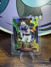2025 Select Tyler Warren Green Yellow Shock Prizm Concourse Rookie RC Card #33. rookie card picture