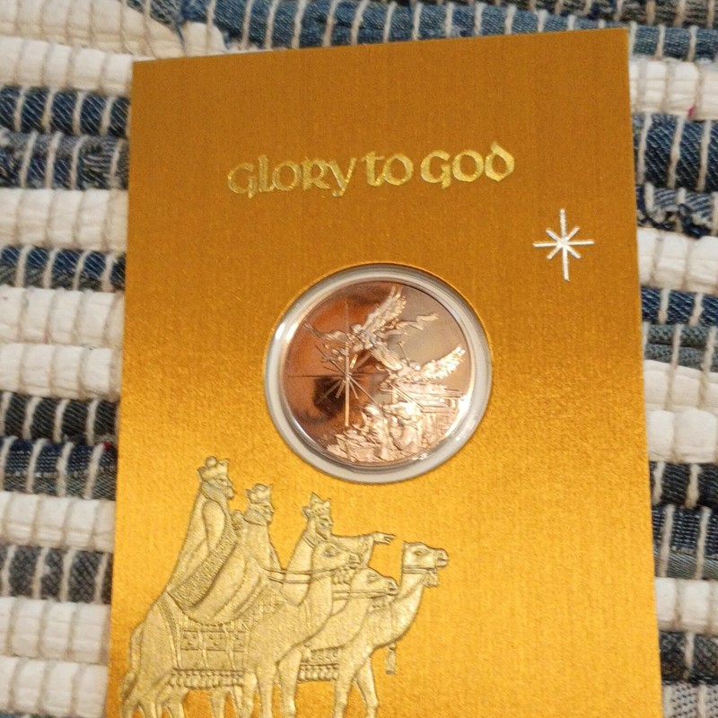 Franklin Mint Glory to God Gold Medal 0.999 Fine Uncirculated