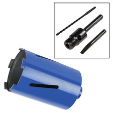 107mm x 150mm Diamond Core Drill Hole Cutter + 100mm SDS Arbor & Pilot Drill