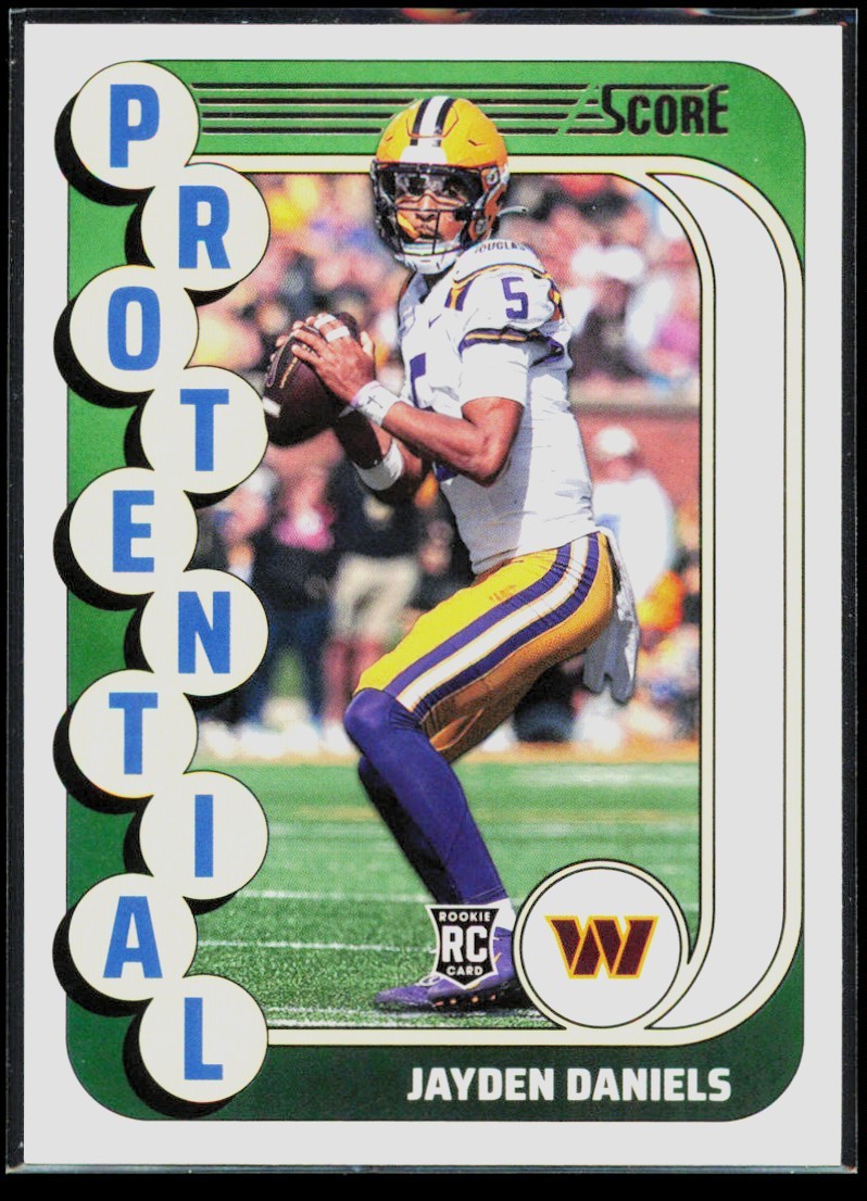 2024 Panini Score Protential Jayden Daniels Rookie Washington Commanders #16