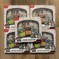 Pokemon TCG Scarlet Violet 151 Poster Collection Boxes NEW Sealed - Lot of 5x