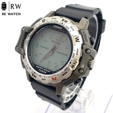 [Used] CASIO PRO TREK PRT-500 TWINCEPT Watch (Light not working)