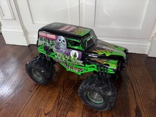 Bright Grave Digger Monster Jam RC Truck 14.5" PARTS No remote untested