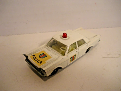 Vintage Lesney Matchbox Series No. 55/59 Ford Galaxie Police Car England