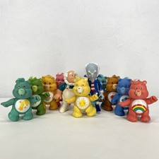 Care Bears Lot Of 11 Vintage 1983 Kenner Jointed Poseable Vinyl 3.5 Inch