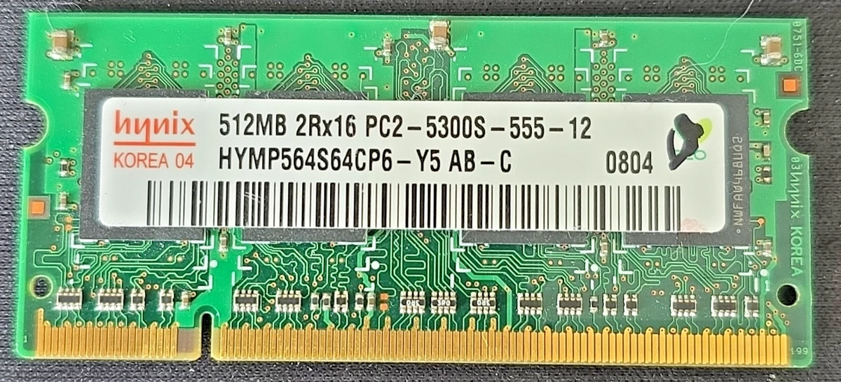 Hynix PC2-5300 DDR2-667 Computer Memory (RAM) 512 MB Capacity per